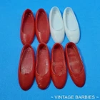 (4) Pair Vintage Skipper / Pepper Doll Sized Shoes Hong Kong Excellent ~ 1960's
