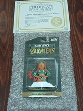 AEW Kris Statlander Autograph Micro Brawler , Pro Wrestling Crate With COA NEW