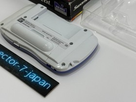 Bandai WonderSwan Swan Crystal Blue Violet Console System Good Condition Boxed