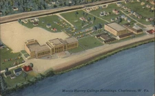 Charleston,WV Morris Harvey College Buildings Tichnor 1955 Kanawha County