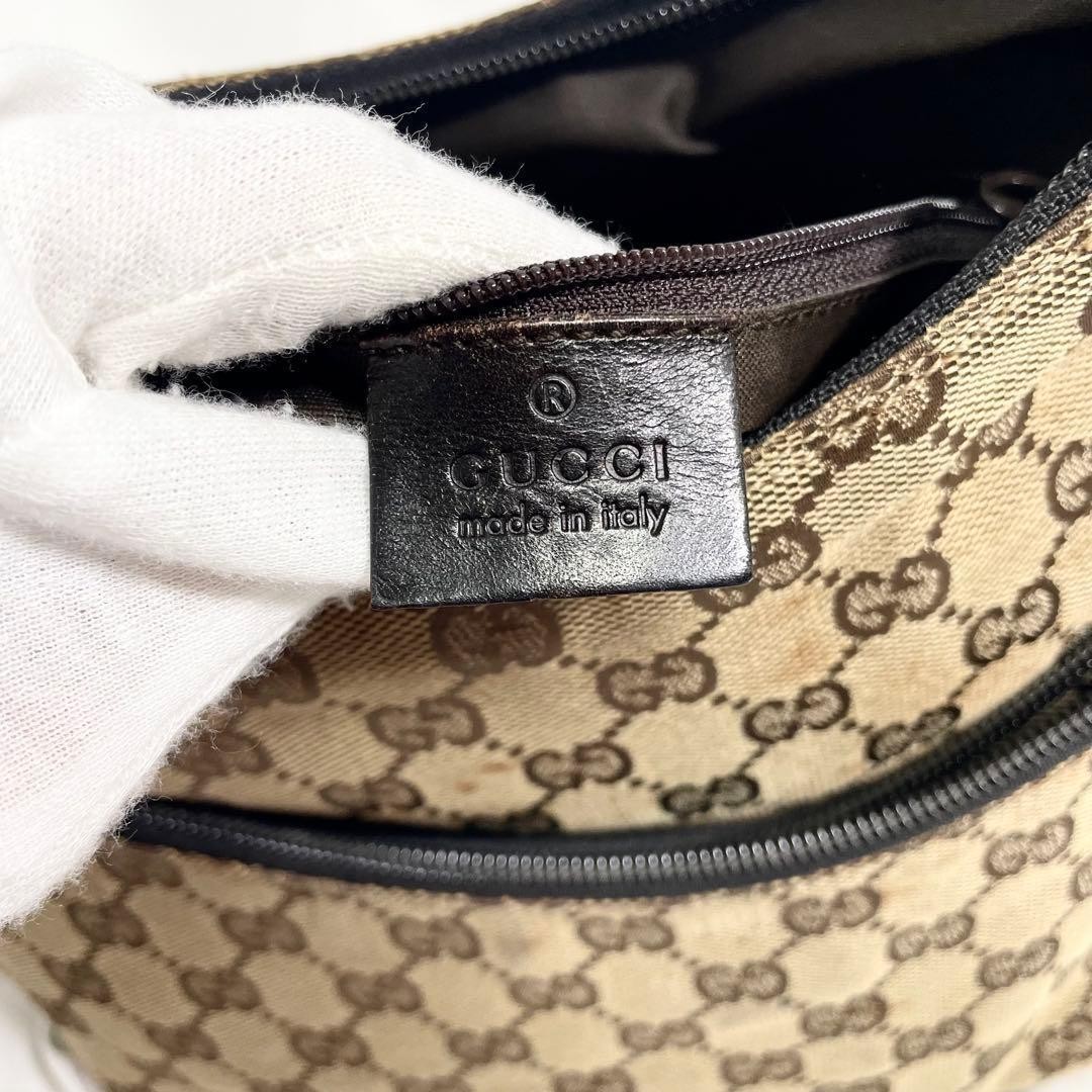 Authentic Gucci GG Pattern One Shoulder Canvas Br… - image 13
