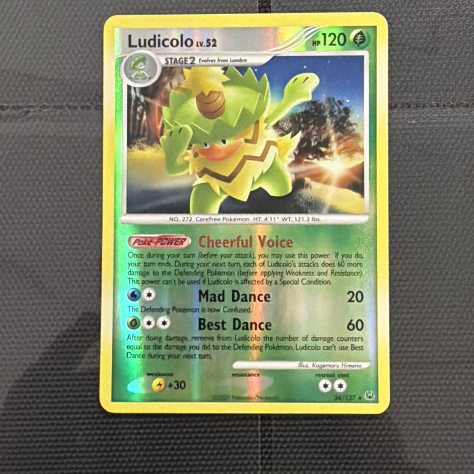 Pokemon Card - Ludicolo Platinum 34/127 Reverse Holo Rare NM