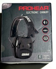 Prohear Electronic Earmuff Hearing Protection Headphones EMO36 Connect MP3 Audio