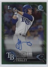 2016 Bowman Draft Chrome Pick Green Refractor 52/99 Jake Fraley #CDA-JF Auto w5p