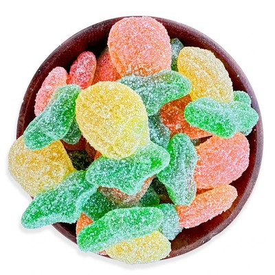 Sour Pineapple Gummies   Chewy Tangy Fruity Gummies, Bulk Candy & Party Snacks