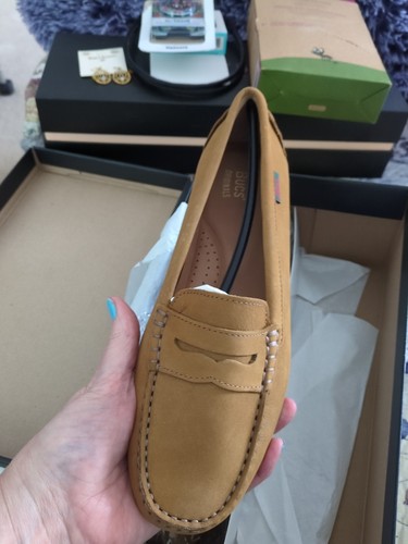 NEW In BOX G.H. Bass Dylan Driver Moc Loafers BAC2M964 Womens Size 9.5 TAN - 第 4/8 張圖片