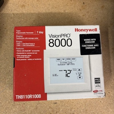 Honeywell VisionPRO 8000 with RedLINK Programmable Thermostat (TH8110R1008)