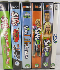 Lotto giochi The Sims 1, 2 e 3 PC (6) espansioni Deluxe Life Stories EA vintage
