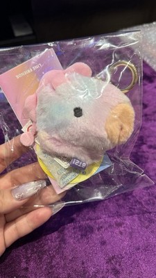 BTS BT21 Jhope Mang Rainbow Special Flavour Flat Fur Official Keychains New