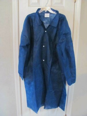Polypropylene Disposable Lab Coat Smock Medical ANSI/SEA 101-1996 Size 5XL ~ New