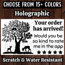 50 DoorDash UberEATS Grubhub Spark 2.25" STICKERS LABELS Instacart Food Delivery