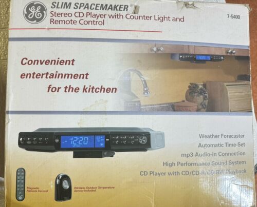 Ge Slim Spacemaker Stereo Cd Player With Remote Control 7-5400 - Open Box Read