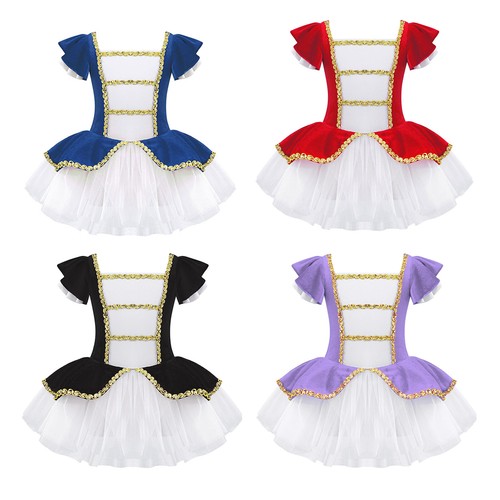 Girls Christmas Elf Santa Claus Costume Dance Tutu Dress Ballet Party Dancewear - Picture 4 of 40
