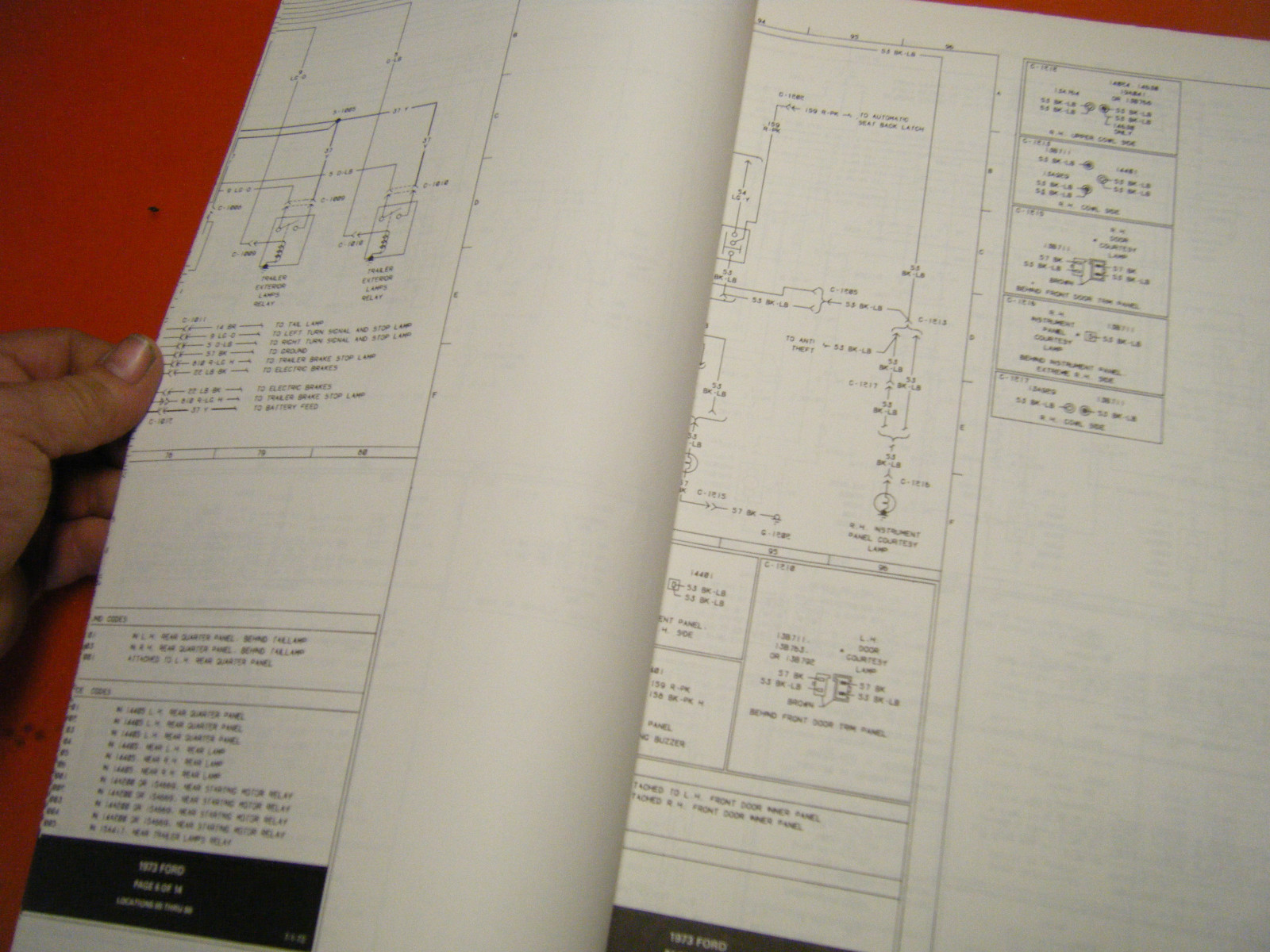 1973 FORD FULL SIZE CARS FACTORY WIRING | Grelly USA