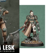 Warhammer 40k Astra Militarum Captain Minka Lesk NEW NO BOX