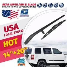 Set Of 14"+20" New  Rear Wiper Blade & Arm OEM Quality Replacement All Season