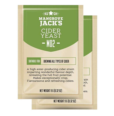 2 x Ciderhefe Trochenhefe Mangrove Jack's CIDER M02 9g