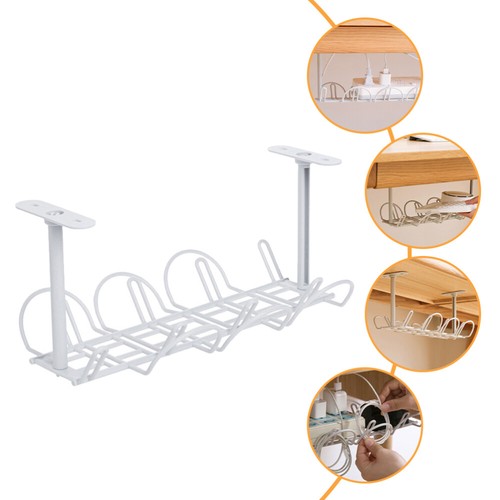 Rack De Stockage Barrettes D'alimentation Bureau Organisateur Câbles - Afbeelding 2 van 12