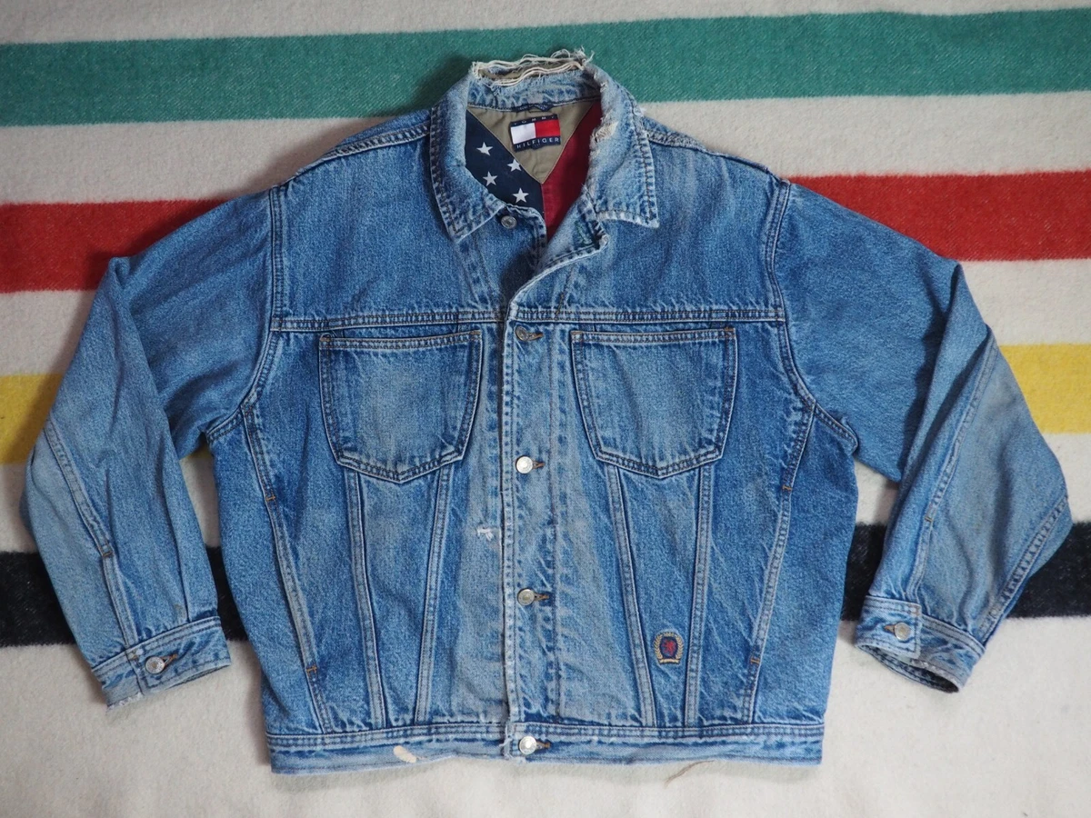 Tommy hilfiger denim on sale jacket 90s