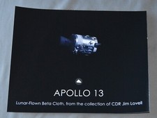 Apollo 13 Space Lunar Flown Beta Cloth Artifa...