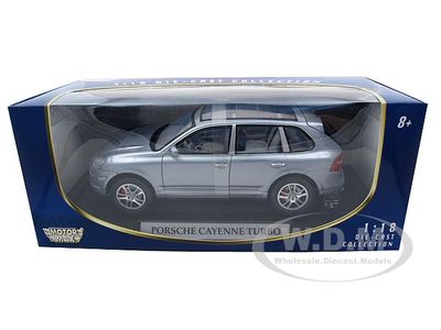 2008 PORSCHE CAYENNE TURBO SILVER 1:18 DIECAST MODEL BY MOTORMAX