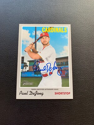 2019 Topps Heritage Real One Auto Paul DeJong #ROA-PD Auto