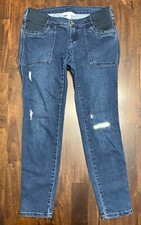 Jessica Simpson Distressed Maternity Denim Jeans Women  s Size Small