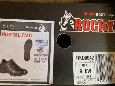 ROCKY PRIORITY POSTAL-APPROVED DUTY BOOTS RKD0042 - SIZE 9 (NEW)