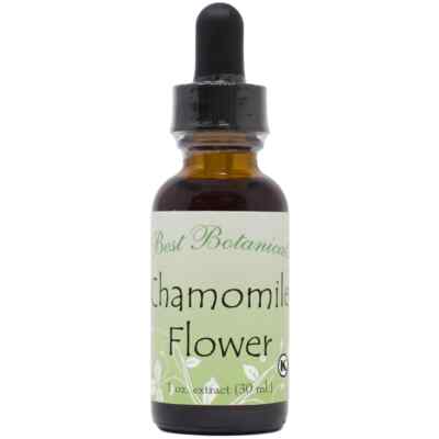 Chamomile Flower Extract Herbal Tincture w/ Dropper - Ship USA