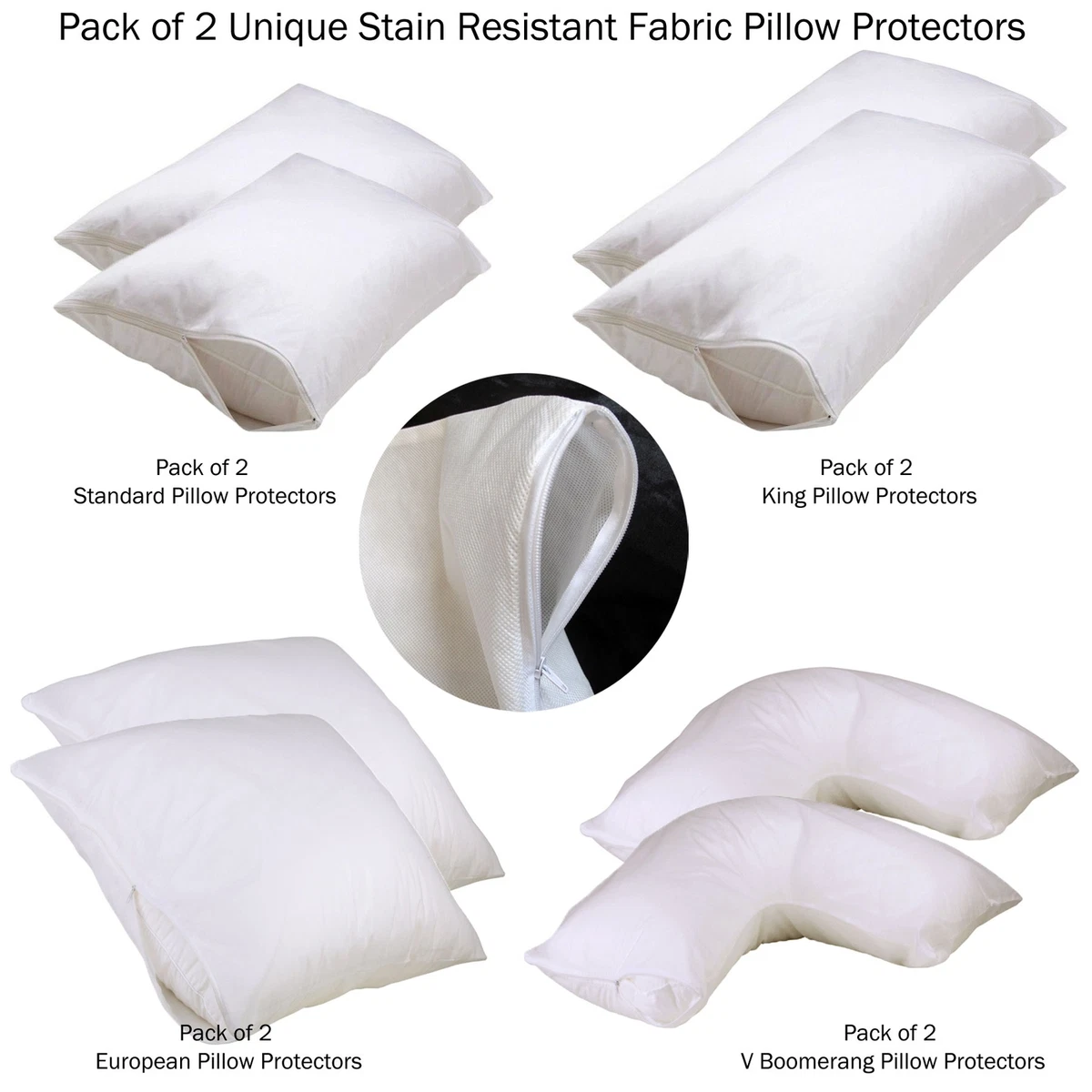 Stain resistant 2025 pillow protector