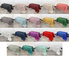 Crinkle Taffeta Tablecloths Rectangular for Weddings  Parties 90 x 132 inches