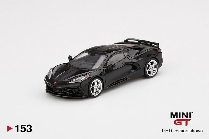 ミニカー MINI GT Chevrolet Corvette Stingray 153 MINI GT 153 Chevrolet Corvette Stingray Black w/ Midnight