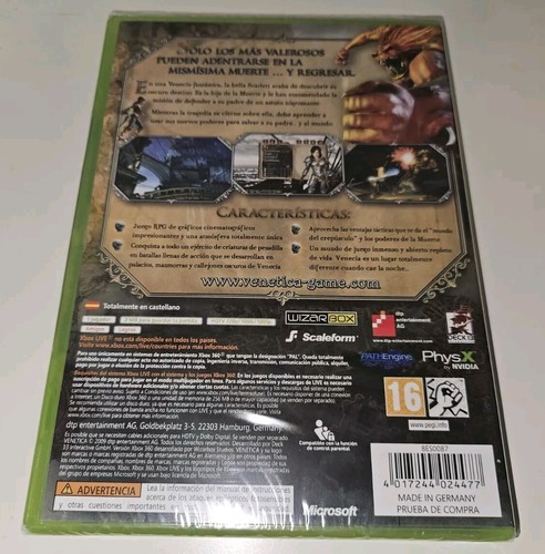 VENETICA XBOX360 NUEVO PRECINTADO NEW SEALED PAL ESPAÑA XBOX MINT MICROSOFT RARO - Imagen 4 de 9