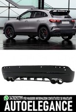 Diffusor Hinten Auspuffanlage Schwarz Geeignet für Mercedes Gla H247 A45 Optik
