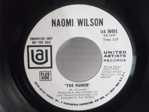 Naomi Wilson,UA 50601,"Do You Feel What I Feel",US,7"45,Northern Soul,PROMO,MINT - Picture 2 of 2