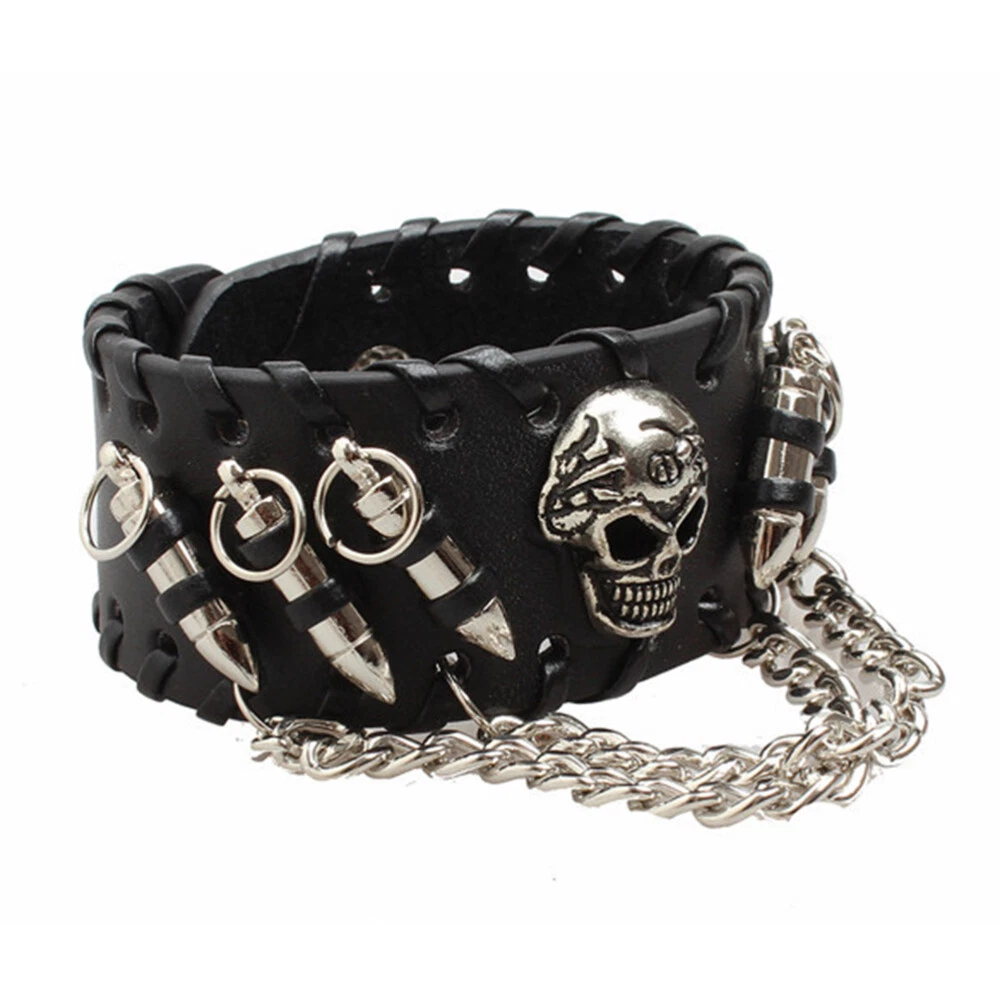 1pc punk Wristband Women Punk Bracelet Mens Punk Bracelets Punk Wristband