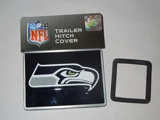Siskiyou Sports SEATTLE SEAHAWKS RECTANGLE TRAILER HITCH COVER NFL AS-IS