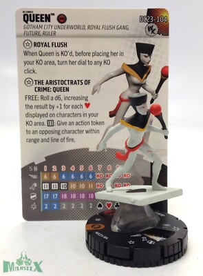 Heroclix Royal Flush Gang OP set Queen #DC23-104 Limited Edition figure ...