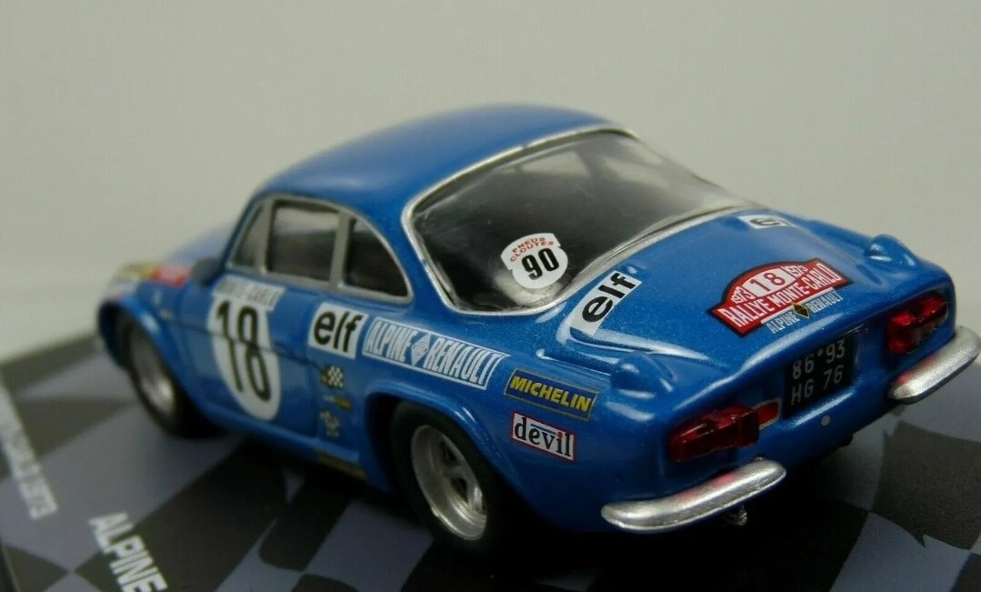 Miniature 1/43 Alpine Renault A110 1800 – Monte Carlo 1973 – IXO, Neuve