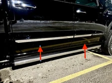 2019-2025 GMC Sierra Logo Crew Cab Stainless Body Side Molding Trim 1 1/2" 4Pc