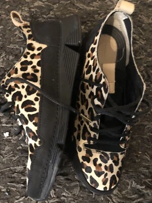 clarks leopard sneakers