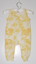 NWT Cat & Jack Infant Girls Yellow Tie Dye Sl...