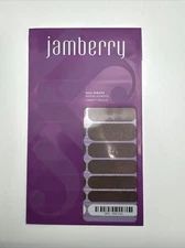 Jamberry Nail Wraps After Dark Full Sheet (black Sparkle/glitter/ Solid)