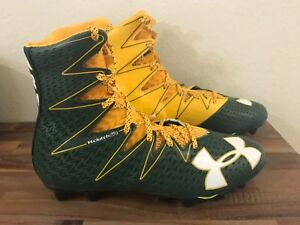 yellow under armour football cleats