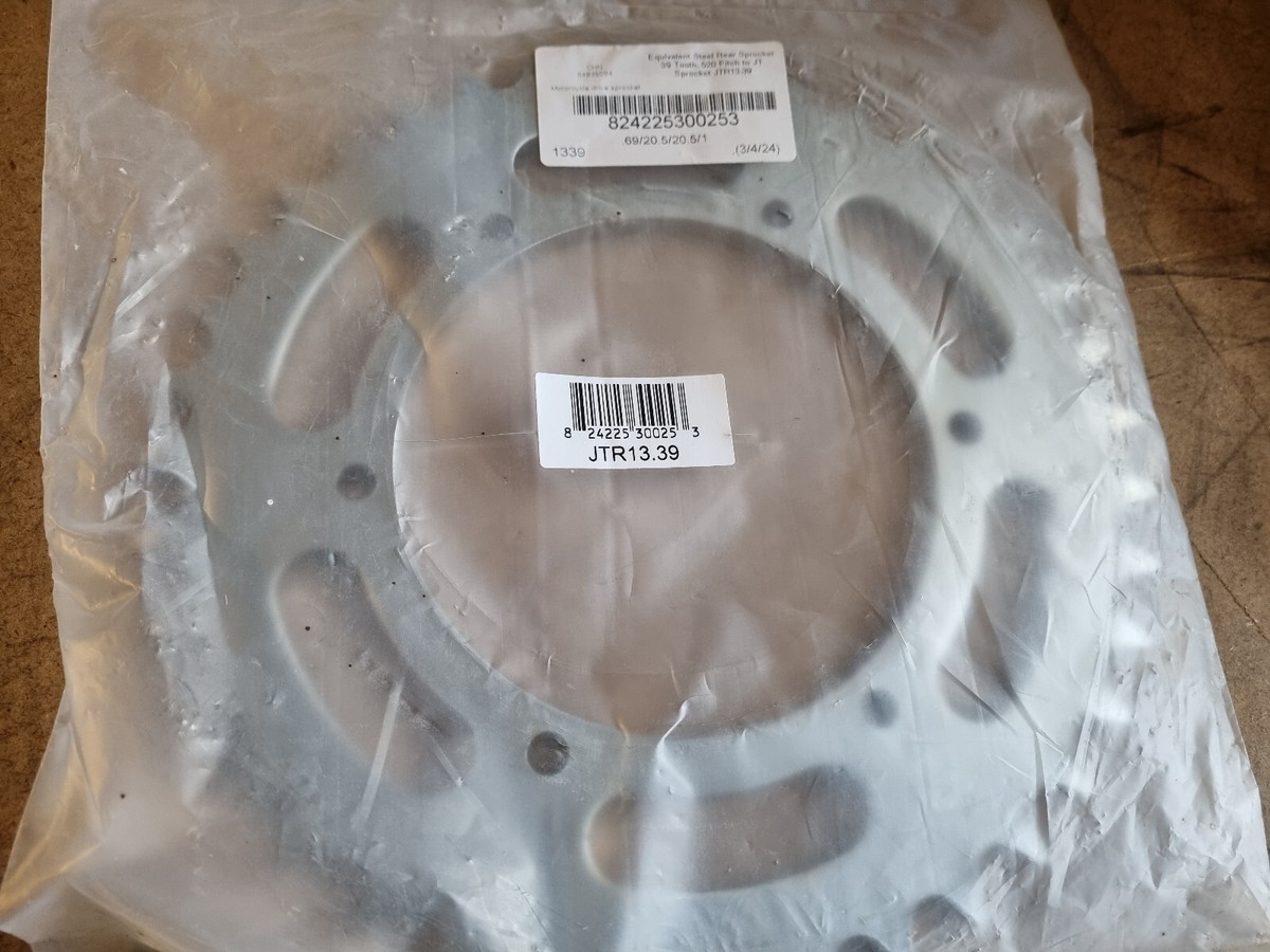 Steel Rear Sprocket 39 Tooth, 520 Pitch Equivalent to JT Sprocket