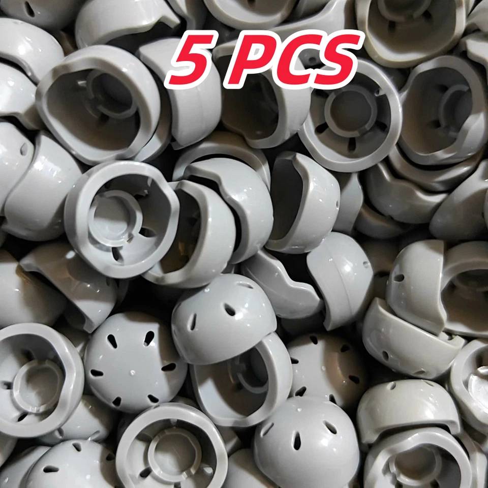 5 ШТ. LEGO ЗАПЧАСТИ Minifigure головной убор 46303 LightBluishGray - Изображение 2 из 4