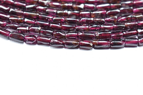 Natural Garnet Plain Tube Shape Loose Gemstone Beads 13 Inch 1 Strand 4X5-4X8mm - 第 1/5 張圖片