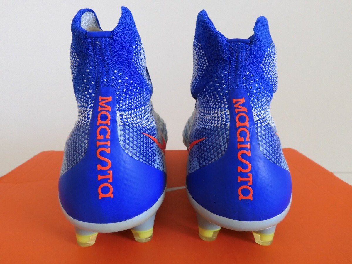 Nike Magista Obra II 2 Fg Pure Platinum-Crimson-Blue Womens Sz 5.5