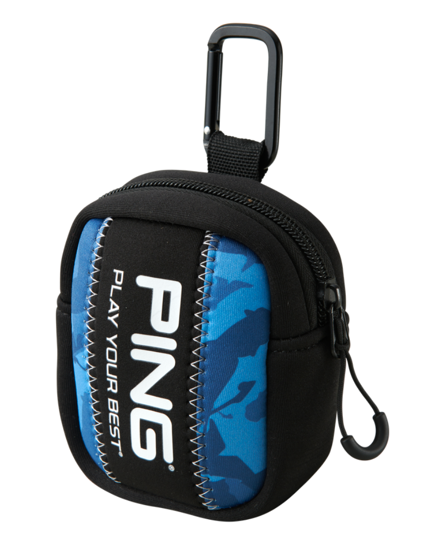 Ping Japan Golf Round Ball Pouch Bag Case GB-N2310 Camo Blue | eBay