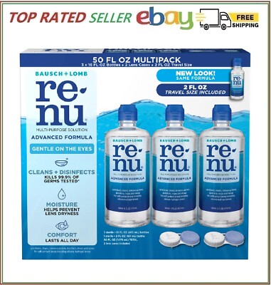 renu Advanced Formula Multi-Purpose Solution, 50 Ounces * FAST SHIPPING *